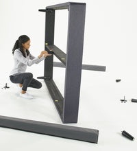Bed frame installation. 